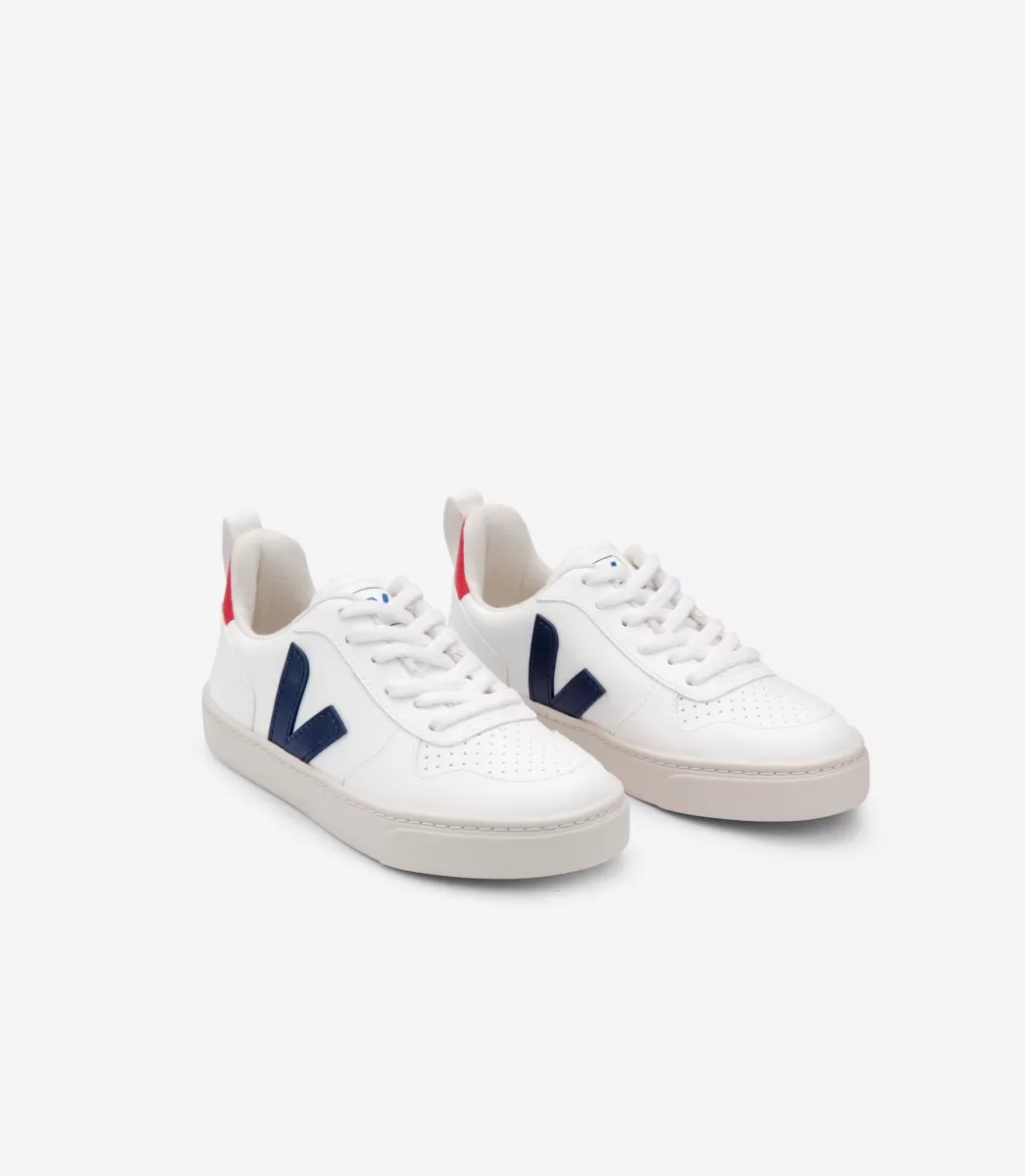 V-10 LACES CWL WHITE COBALT PEKIN>VEJA Best